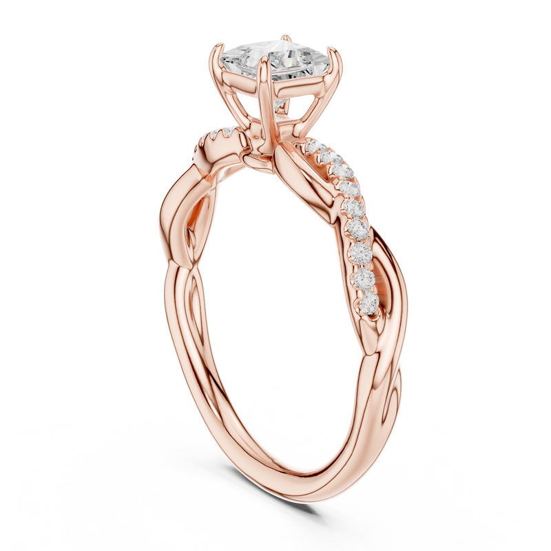 Ladies Ring DDLR-590@7 - Rose Gold - Image