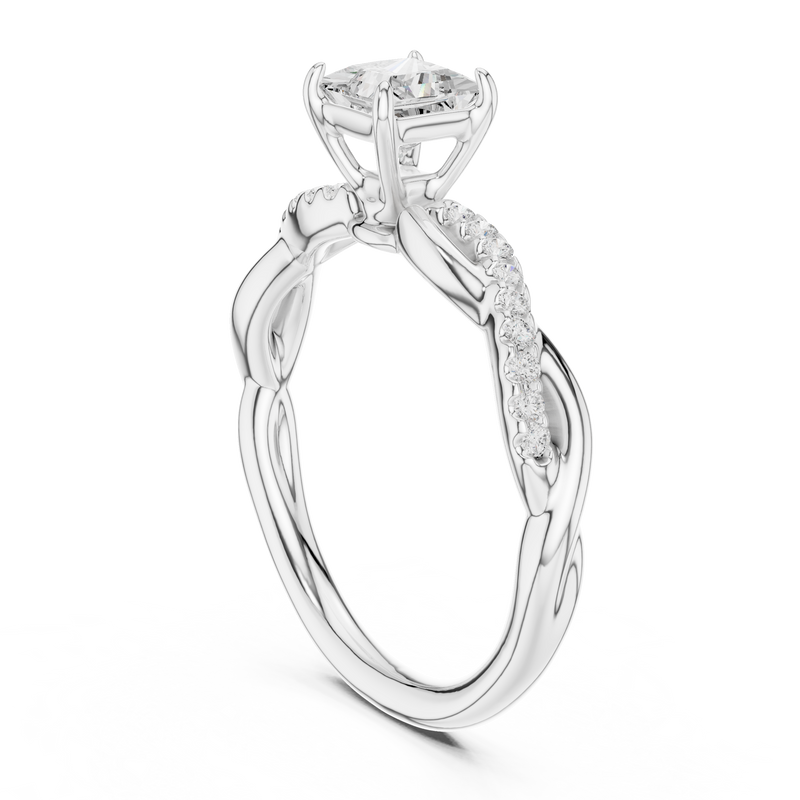 Ladies Ring DDLR-590@7 - White Gold - Image