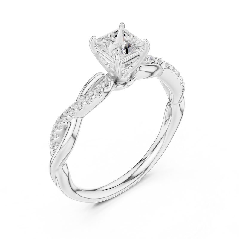 Ladies Ring DDLR-590@7 - White Gold - Image