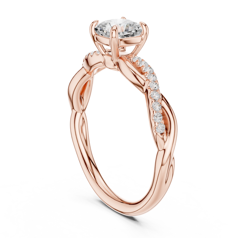 Ladies Ring DDLR-591@7 - Rose Gold - Image