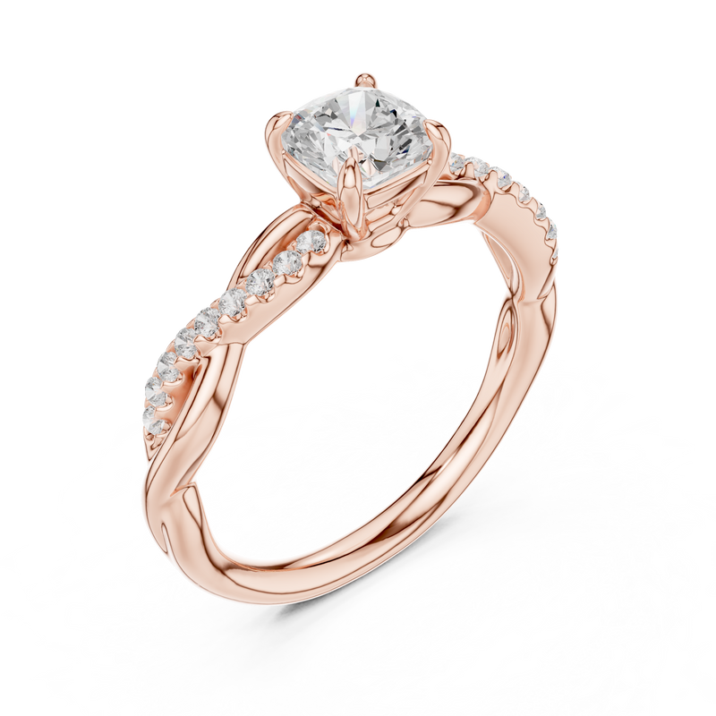 Ladies Ring DDLR-591@7 - Rose Gold - Image