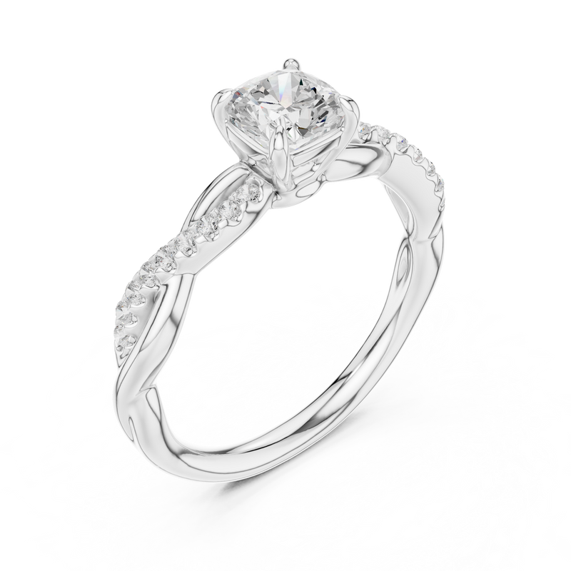 Ladies Ring DDLR-591@7 - White Gold - Image