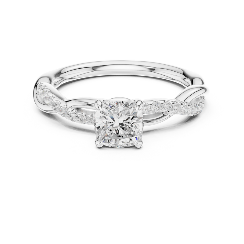 Ladies Ring DDLR-591@7 - White Gold - Image