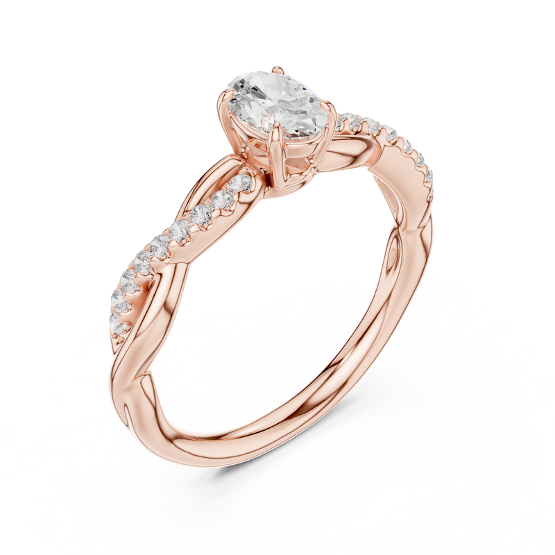 Ladies Ring DDLR-592@7 - Rose Gold - Image