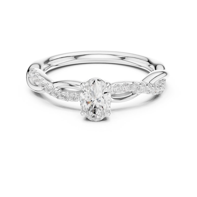 Ladies Ring DDLR-592@7 - White Gold - Image
