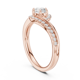 Ladies Ring DDLR-594@7 - Rose Gold - Image