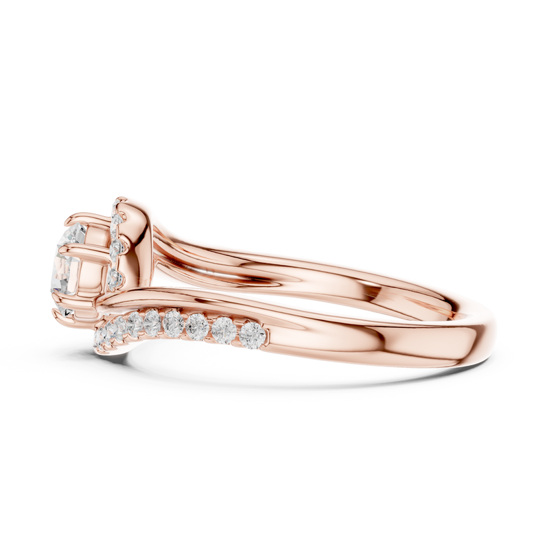 Ladies Ring DDLR-594@7 - Rose Gold - Image