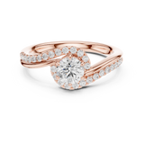 Ladies Ring DDLR-594@7 - Rose Gold - Image