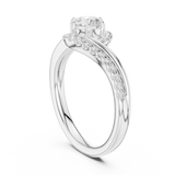 Ladies Ring DDLR-594@7 - White Gold - Image