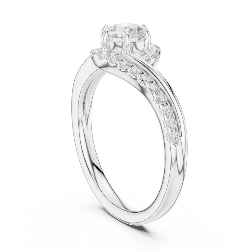 Ladies Ring DDLR-594@7 - White Gold - Image