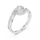 Ladies Ring DDLR-594@7 - White Gold - Image