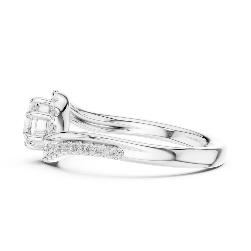 Ladies Ring DDLR-594@7 - White Gold - Image