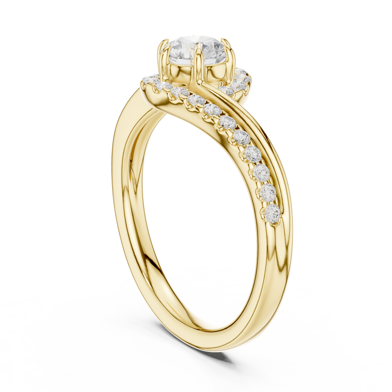 Ladies Ring DDLR-594@7 - Yellow Gold - Image