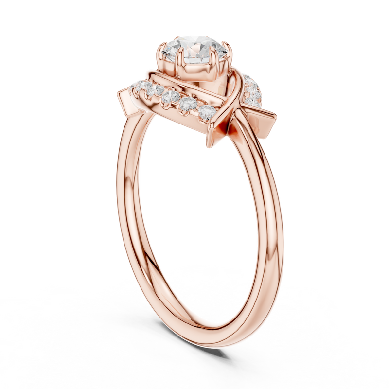 Ladies Ring DDLR-595@7 - Rose Gold - Image