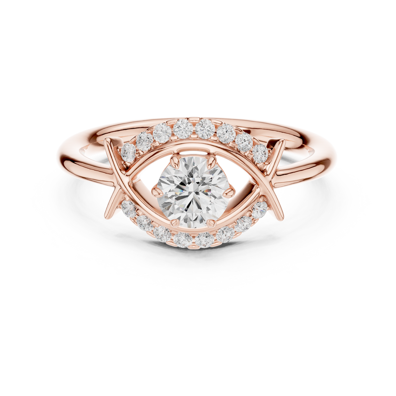 Ladies Ring DDLR-595@7 - Rose Gold - Image