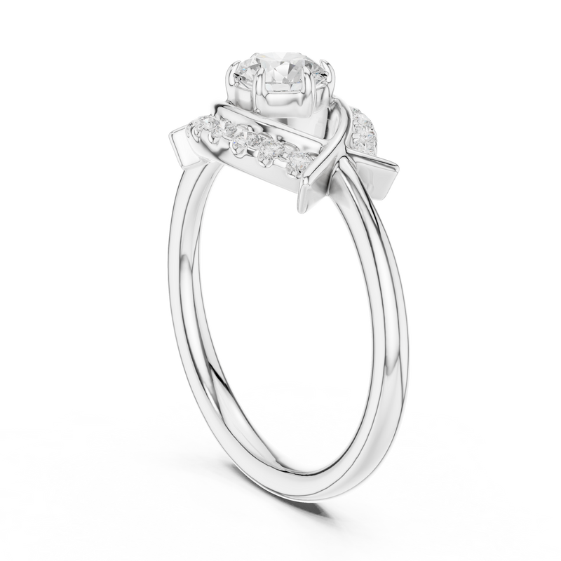 Ladies Ring DDLR-595@7 - White Gold - Image