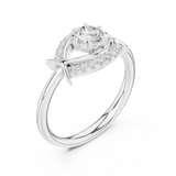 Ladies Ring DDLR-595@7 - White Gold - Image