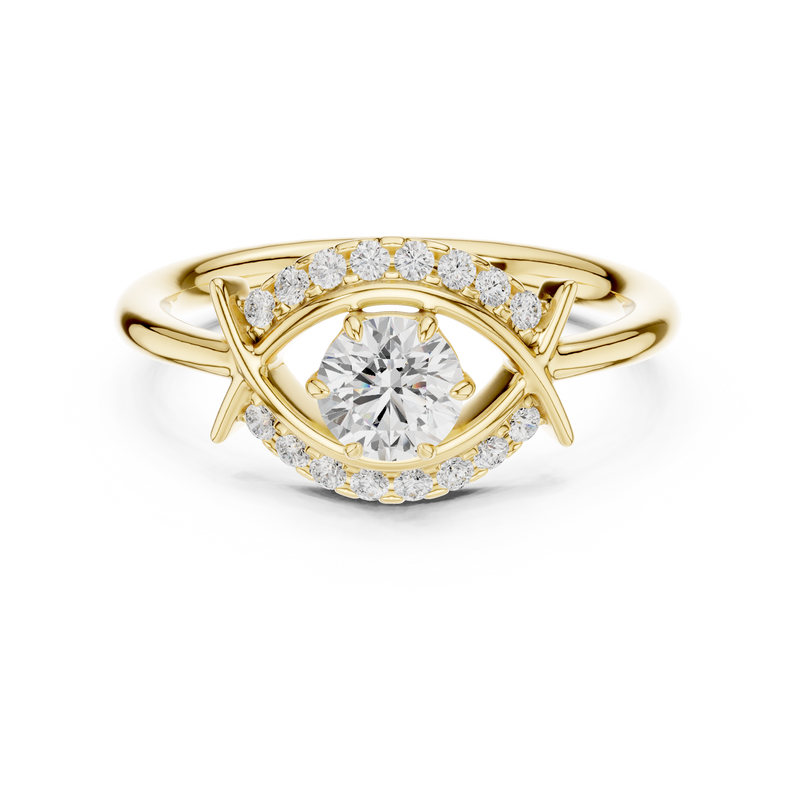 Ladies Ring DDLR-595@7 - Yellow Gold - Image
