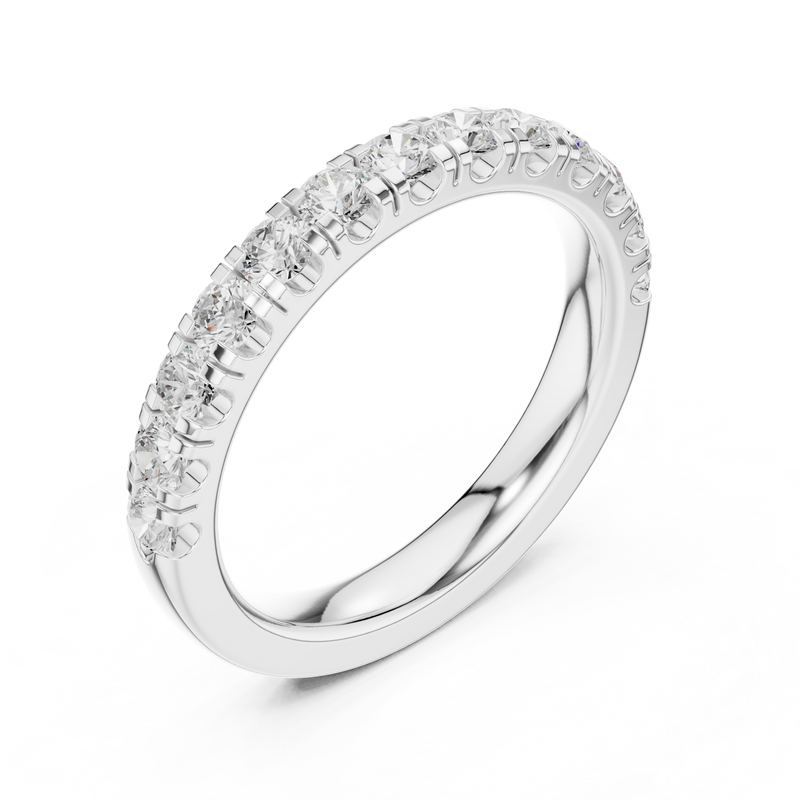 Ladies Ring DDLR-597@7 - White Gold - Image
