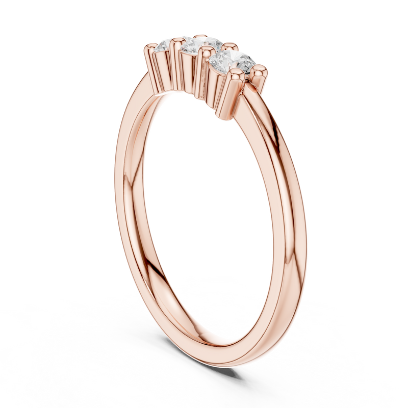 Ladies Ring DDLR-609@7 - Rose Gold - Image