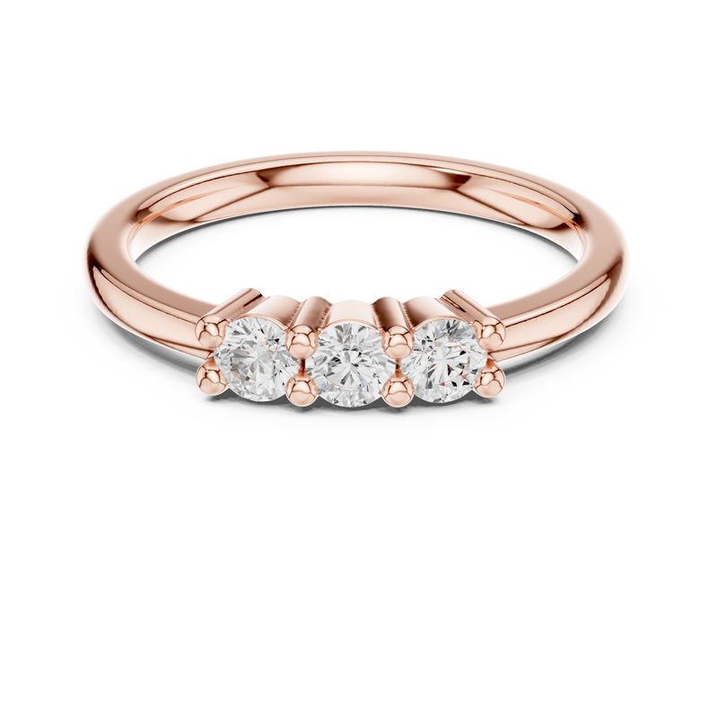 Ladies Ring DDLR-609@7 - Rose Gold - Image
