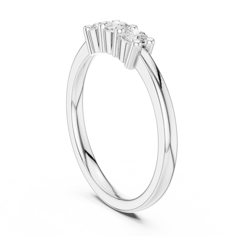 Ladies Ring DDLR-609@7 - White Gold - Image