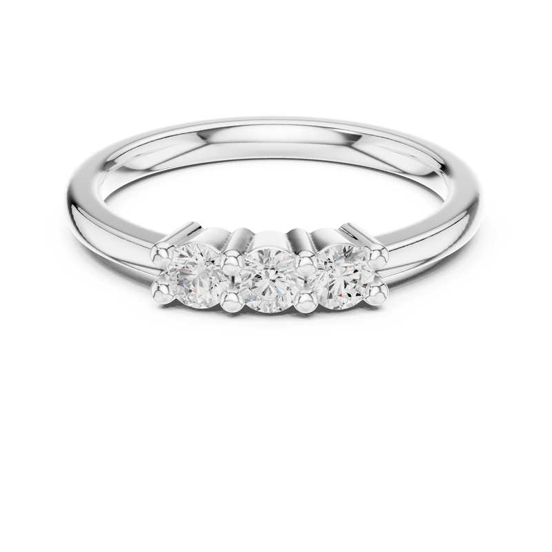 Ladies Ring DDLR-609@7 - White Gold - Image