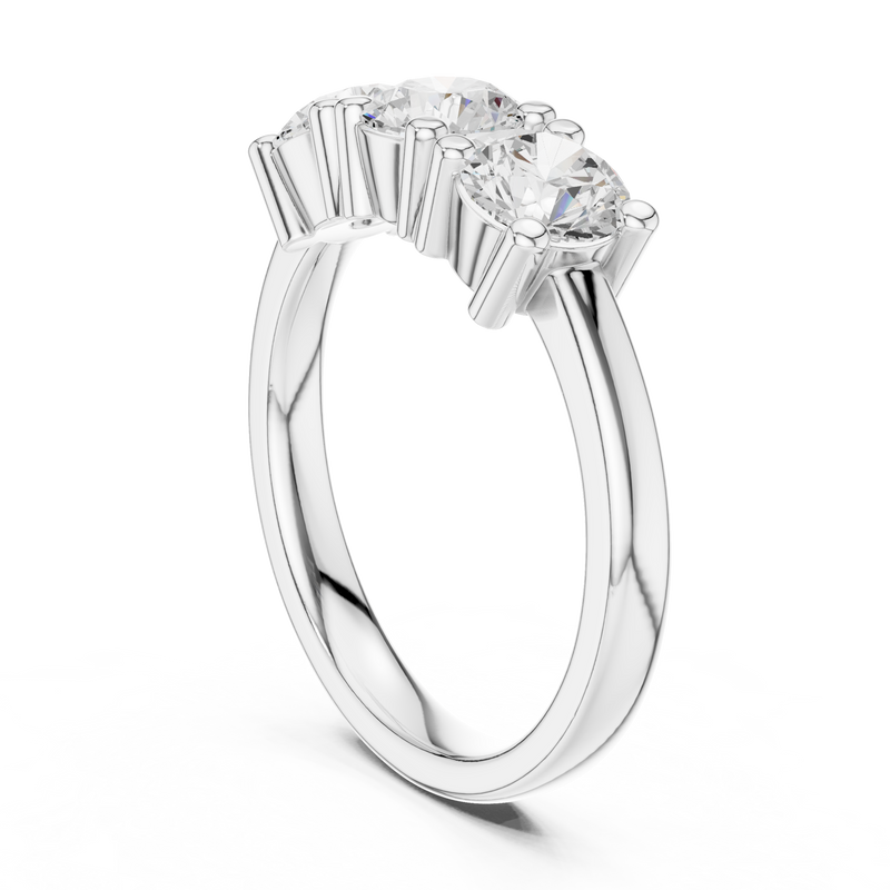 Ladies Ring DDLR-611@7 - White Gold - Image