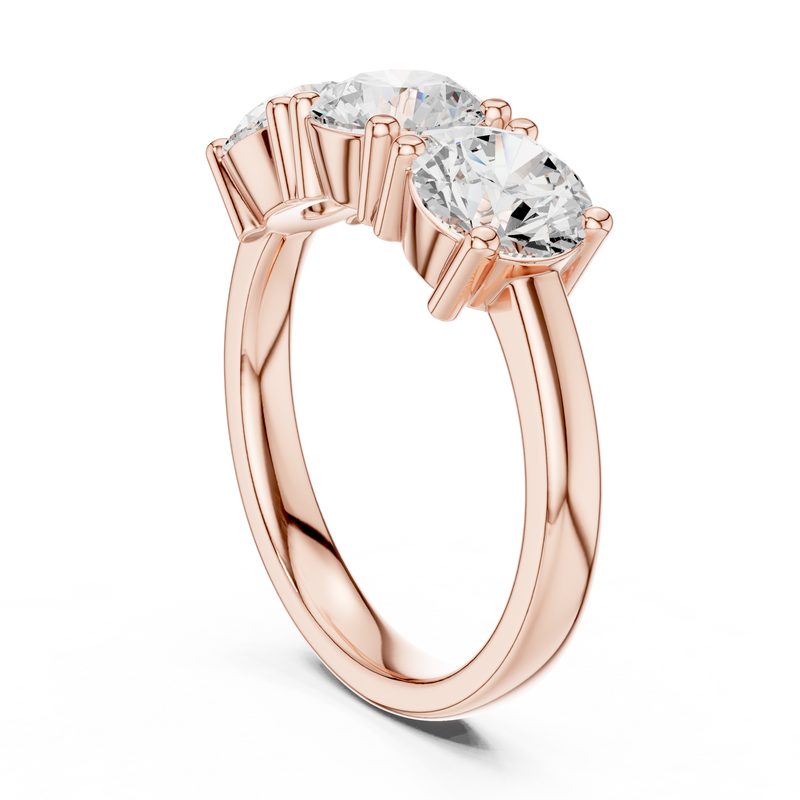 Ladies Ring DDLR-613@7 - Rose Gold - Image