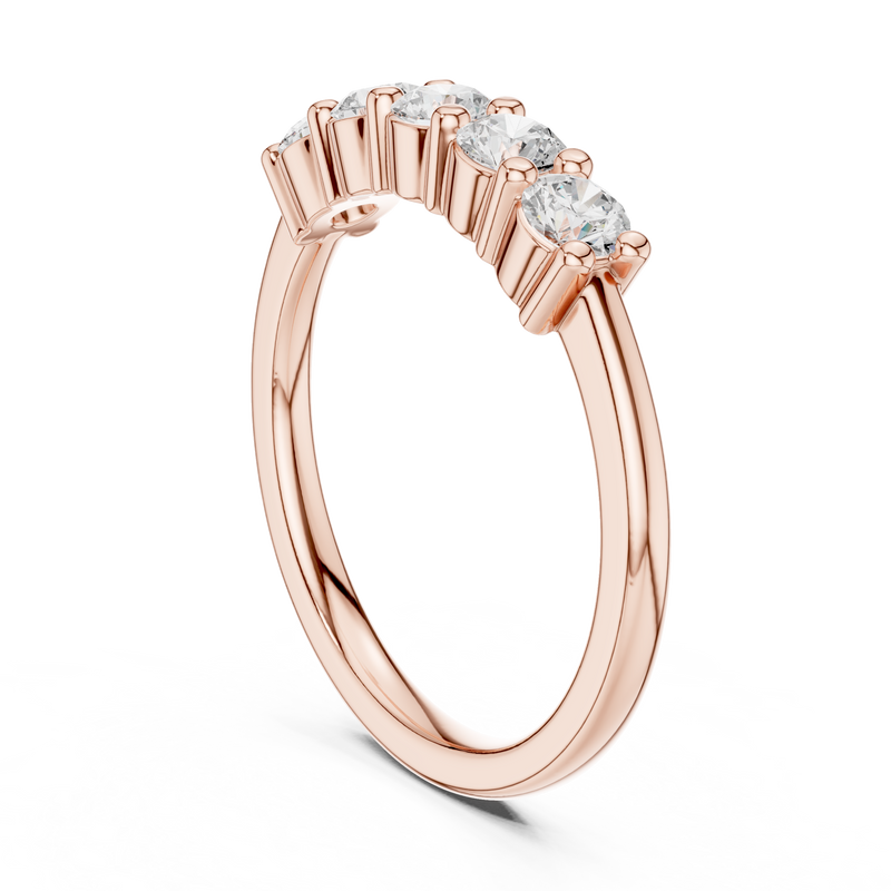 Ladies Ring DDLR-614@7 - Rose Gold - Image