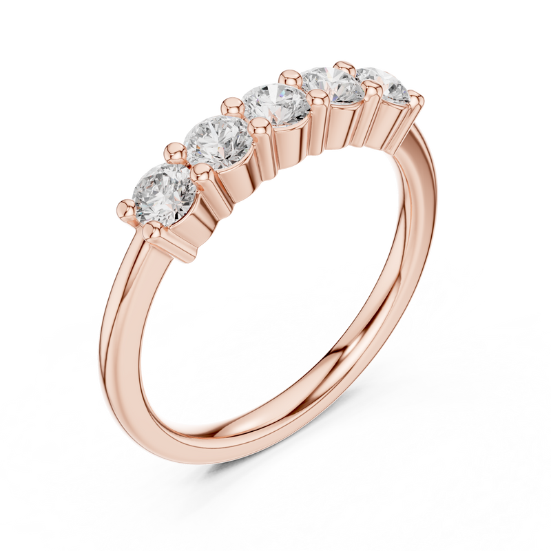 Ladies Ring DDLR-614@7 - Rose Gold - Image