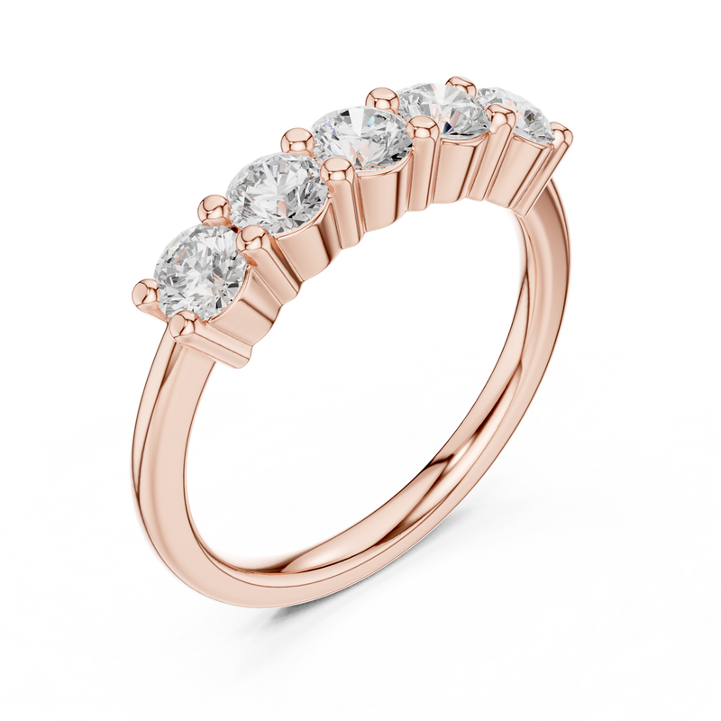 Ladies Ring DDLR-615@7 - Rose Gold - Image