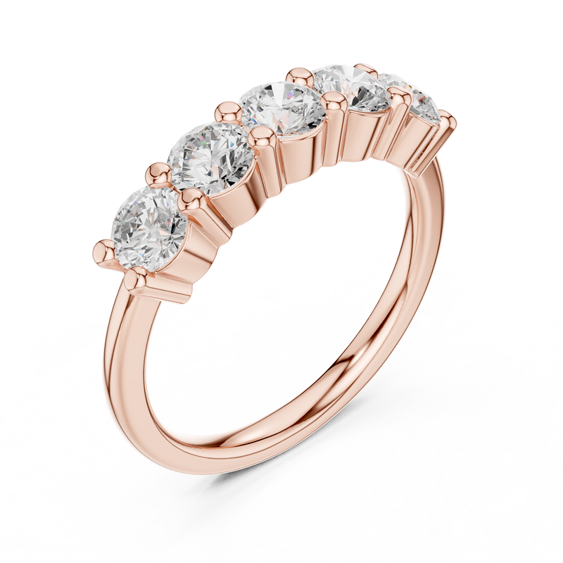 Ladies Ring DDLR-616@7 - Rose Gold - Image