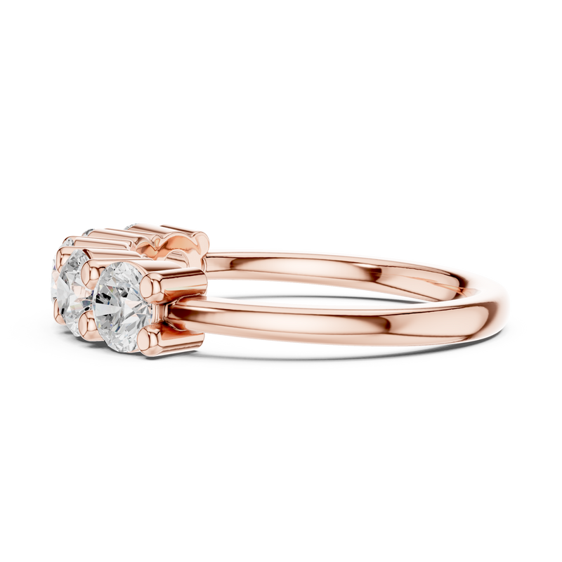 Ladies Ring DDLR-616@7 - Rose Gold - Image