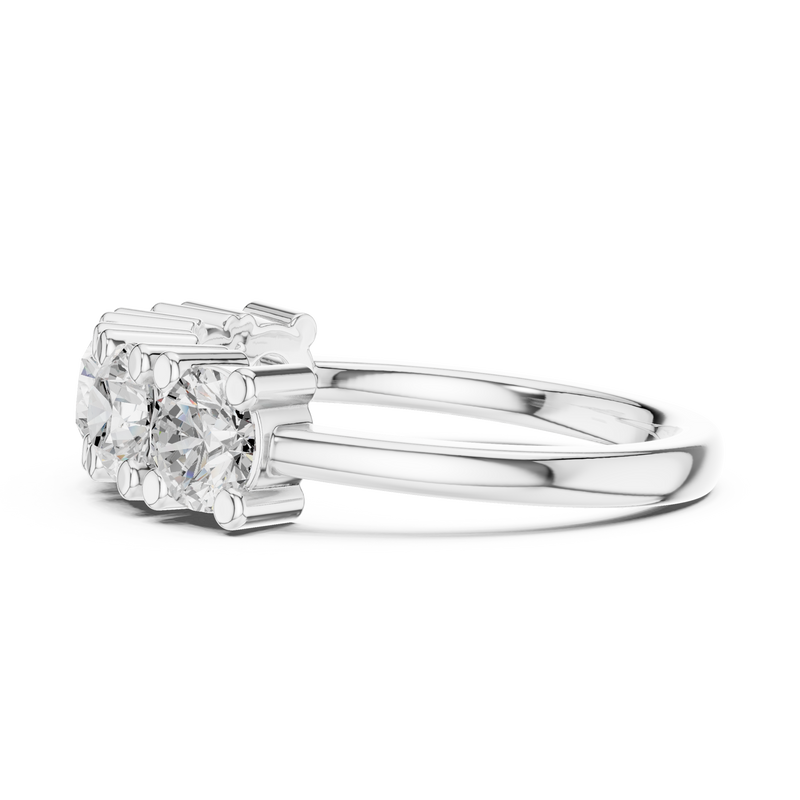 Ladies Ring DDLR-617@7 - White Gold - Image