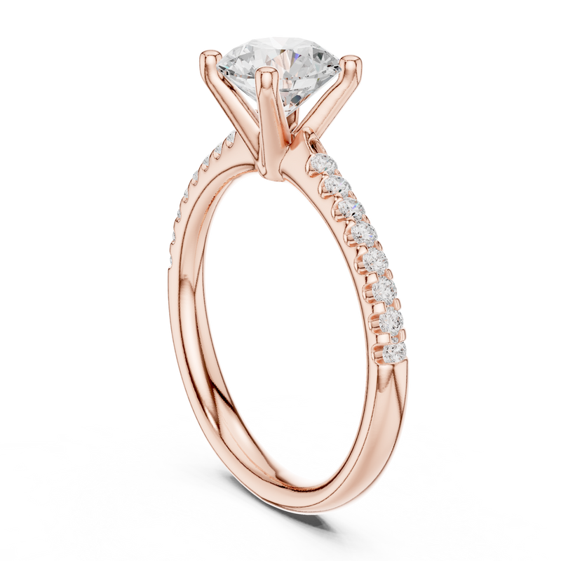 Ladies Ring DDLR-628@7 - Rose Gold - Image
