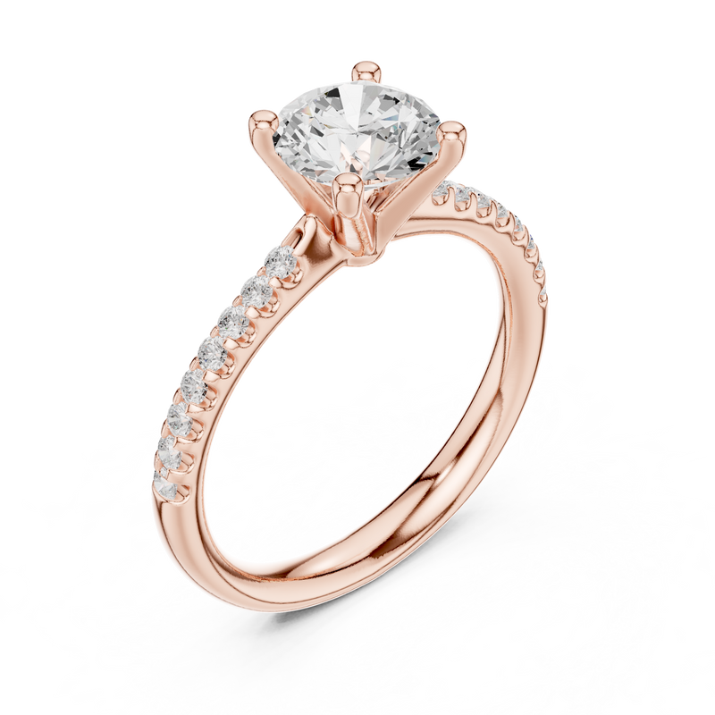 Ladies Ring DDLR-628@7 - Rose Gold - Image