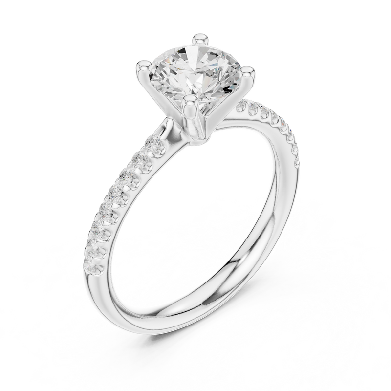 Ladies Ring DDLR-628@7 - White Gold - Image