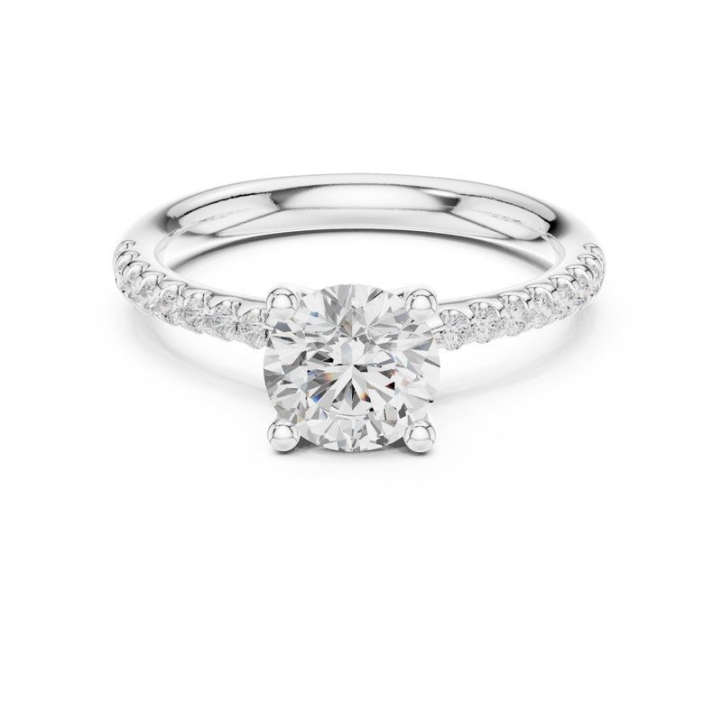 Ladies Ring DDLR-628@7 - White Gold - Image