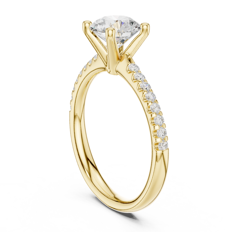 Ladies Ring DDLR-628@7 - Yellow Gold - Image
