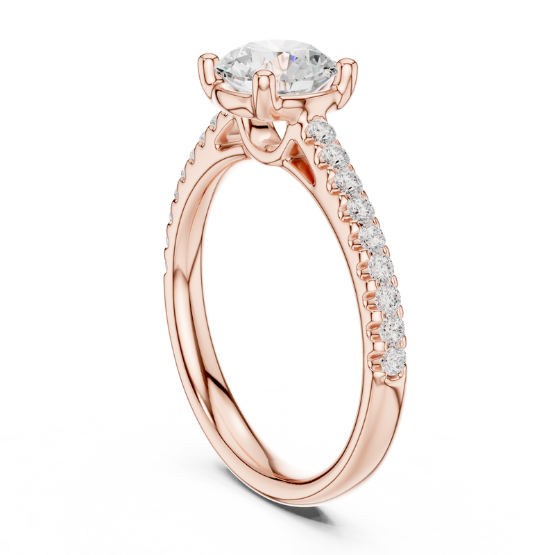 Ladies Ring DDLR-631@7 - Rose Gold - Image