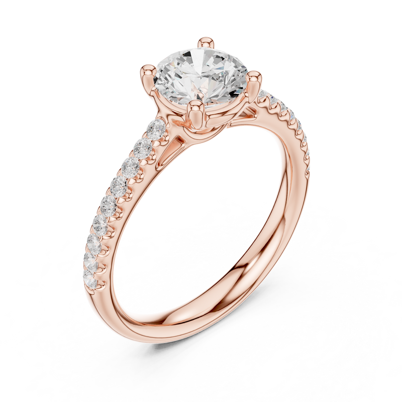 Ladies Ring DDLR-631@7 - Rose Gold - Image