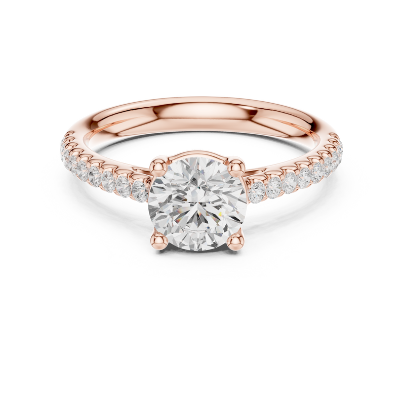 Ladies Ring DDLR-631@7 - Rose Gold - Image