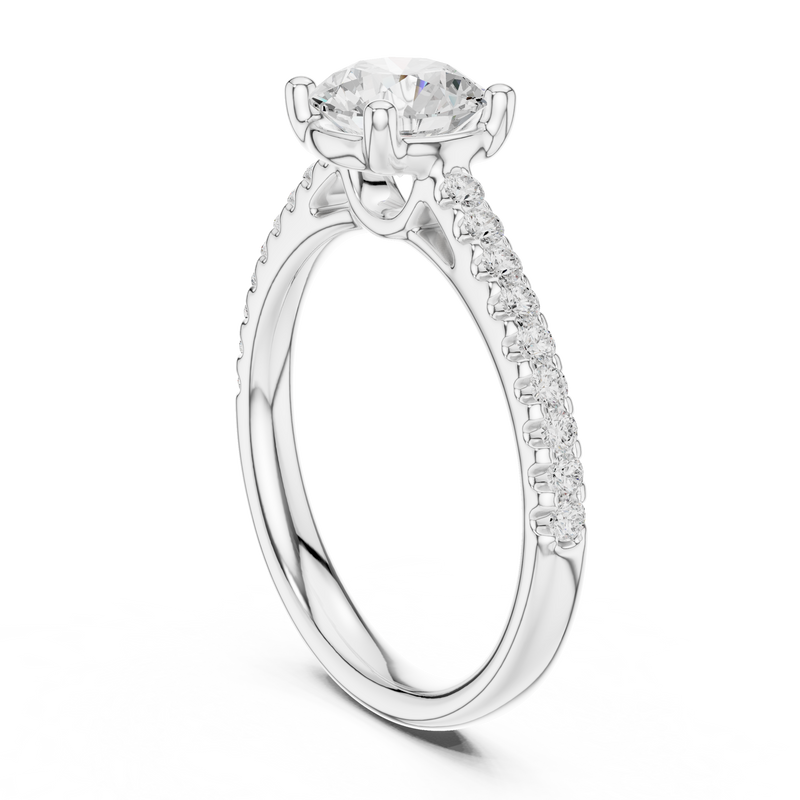 Ladies Ring DDLR-631@7 - White Gold - Image