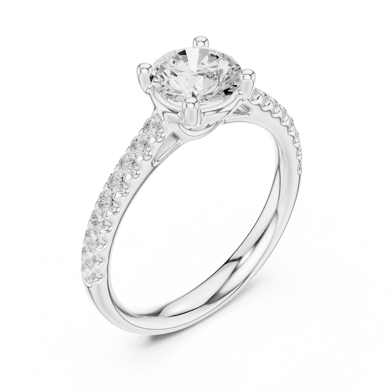 Ladies Ring DDLR-631@7 - White Gold - Image