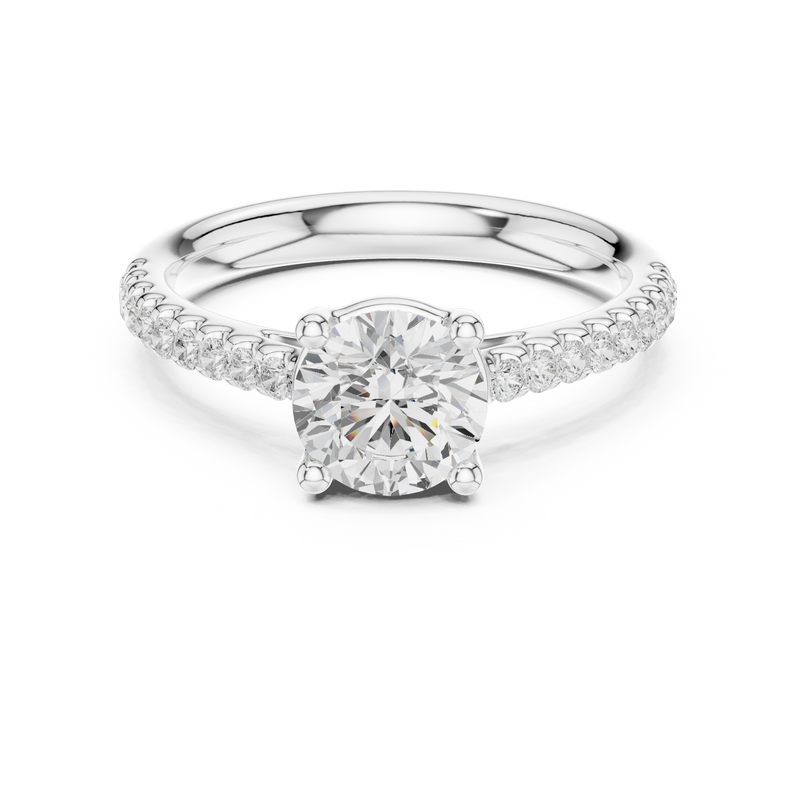Ladies Ring DDLR-631@7 - White Gold - Image