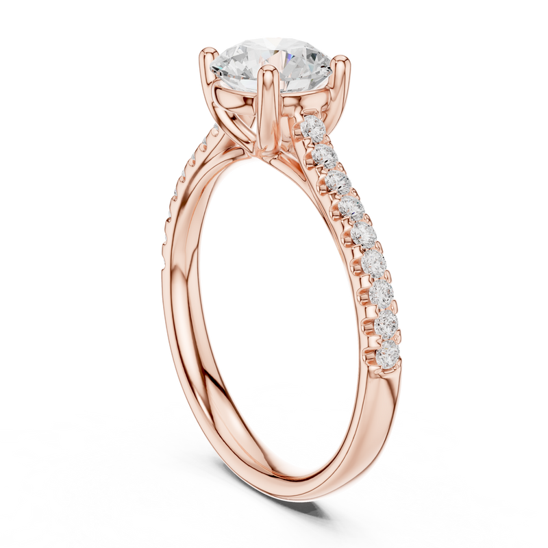 Ladies Ring DDLR-634@7 - Rose Gold - Image