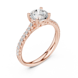 Ladies Ring DDLR-634@7 - Rose Gold - Image