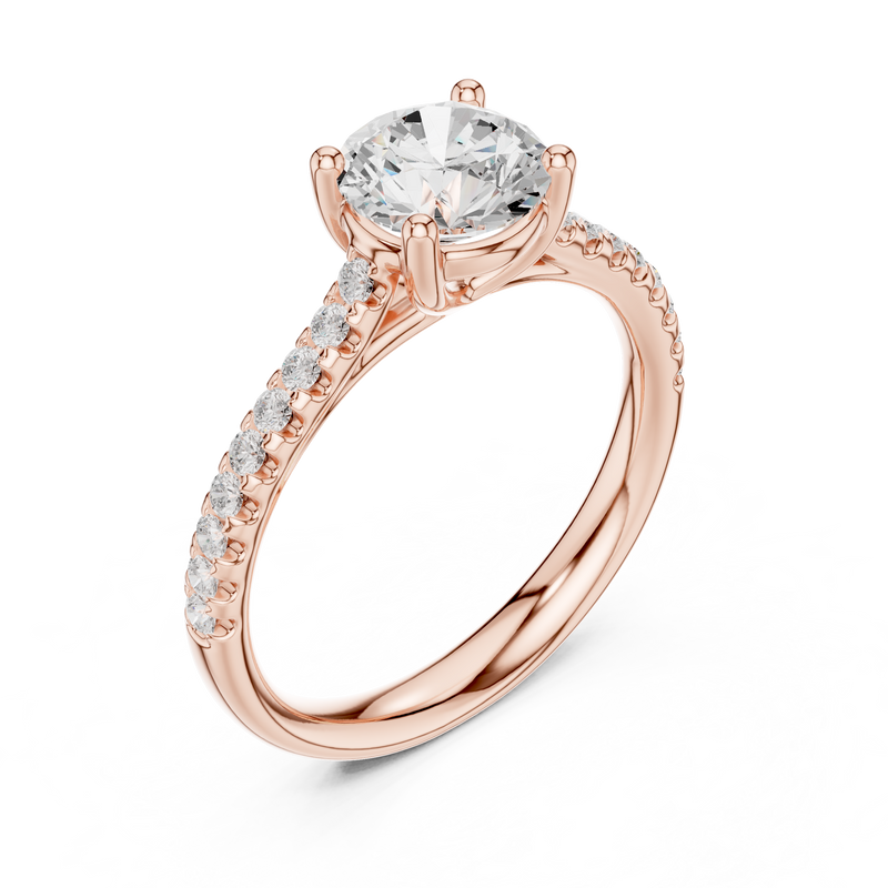 Ladies Ring DDLR-634@7 - Rose Gold - Image