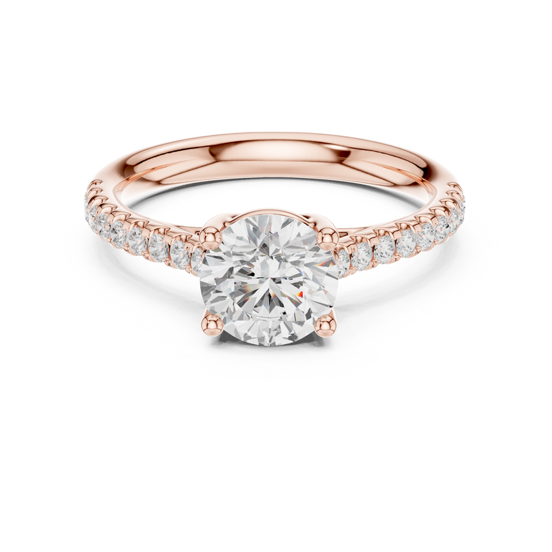 Ladies Ring DDLR-634@7 - Rose Gold - Image